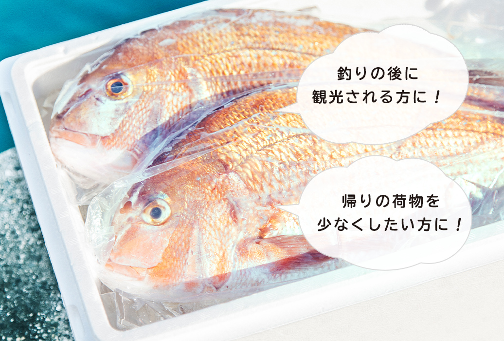 お客様の釣った⿂をその場でさばくサービス