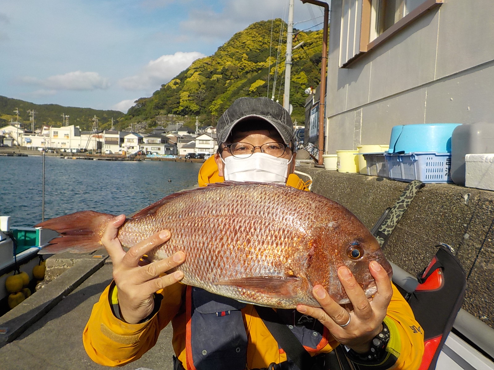 奈良の大谷様　マダイ55センチ