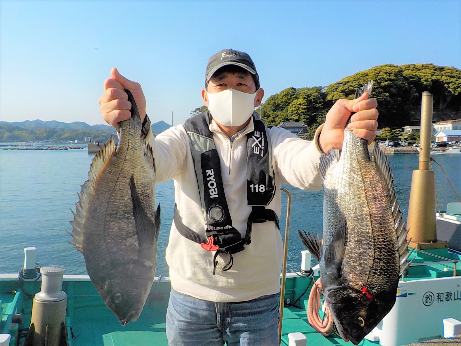 山中様 チヌ 56センチ! 52センチ!