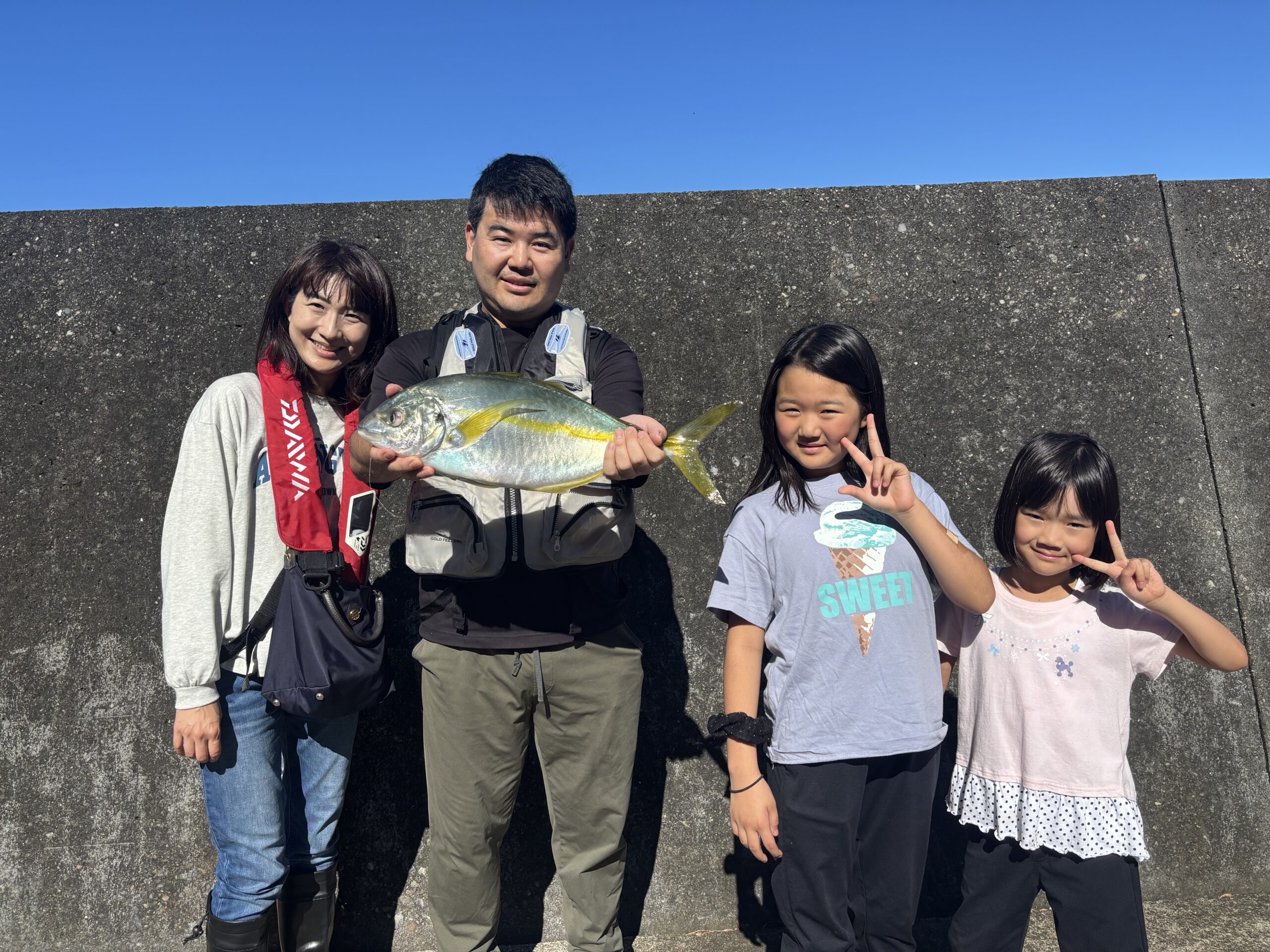 松浦様　シマアジ５０センチ！