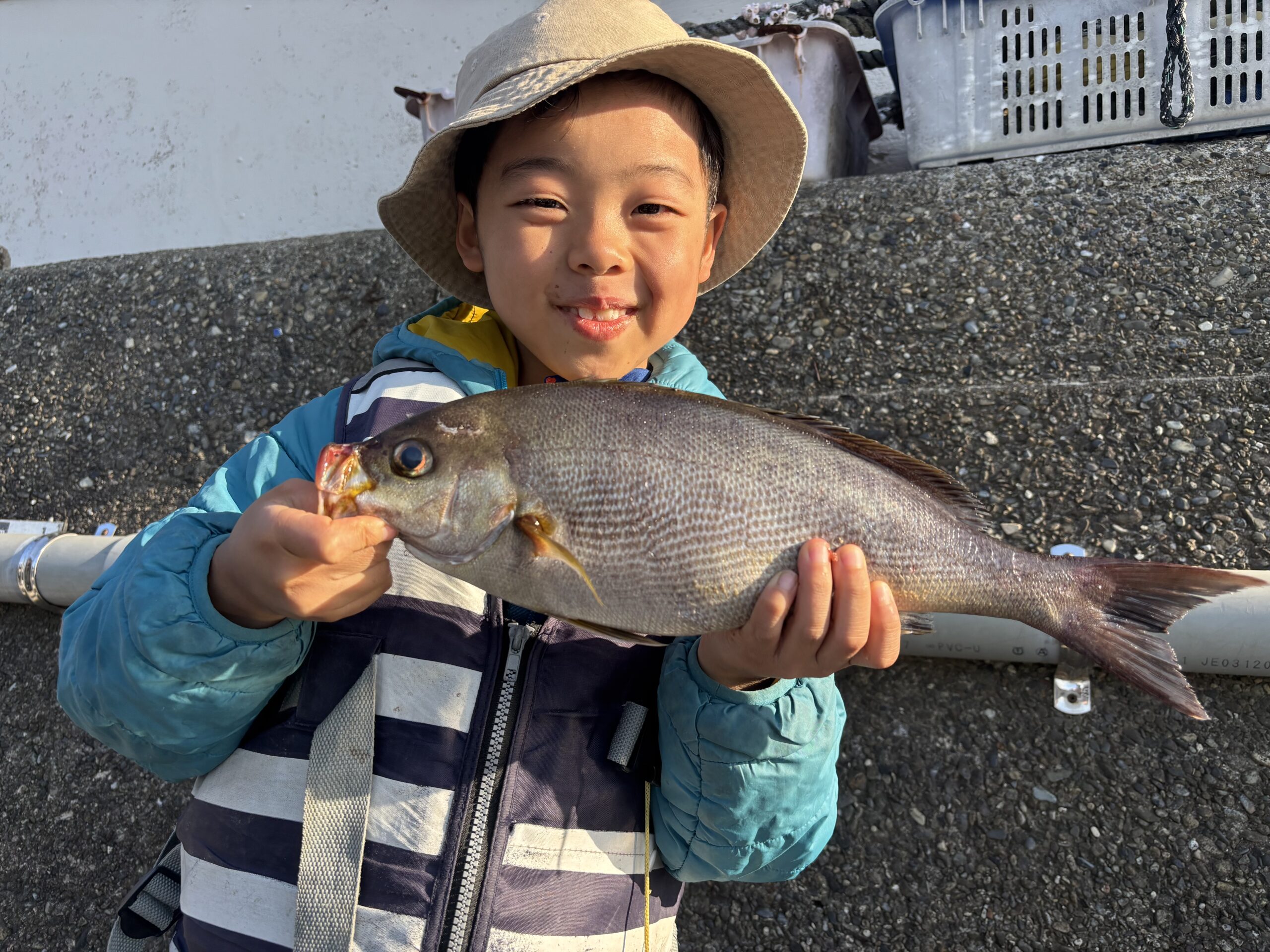 出水ファミリー様　マダイ　ジャンボイサキ！