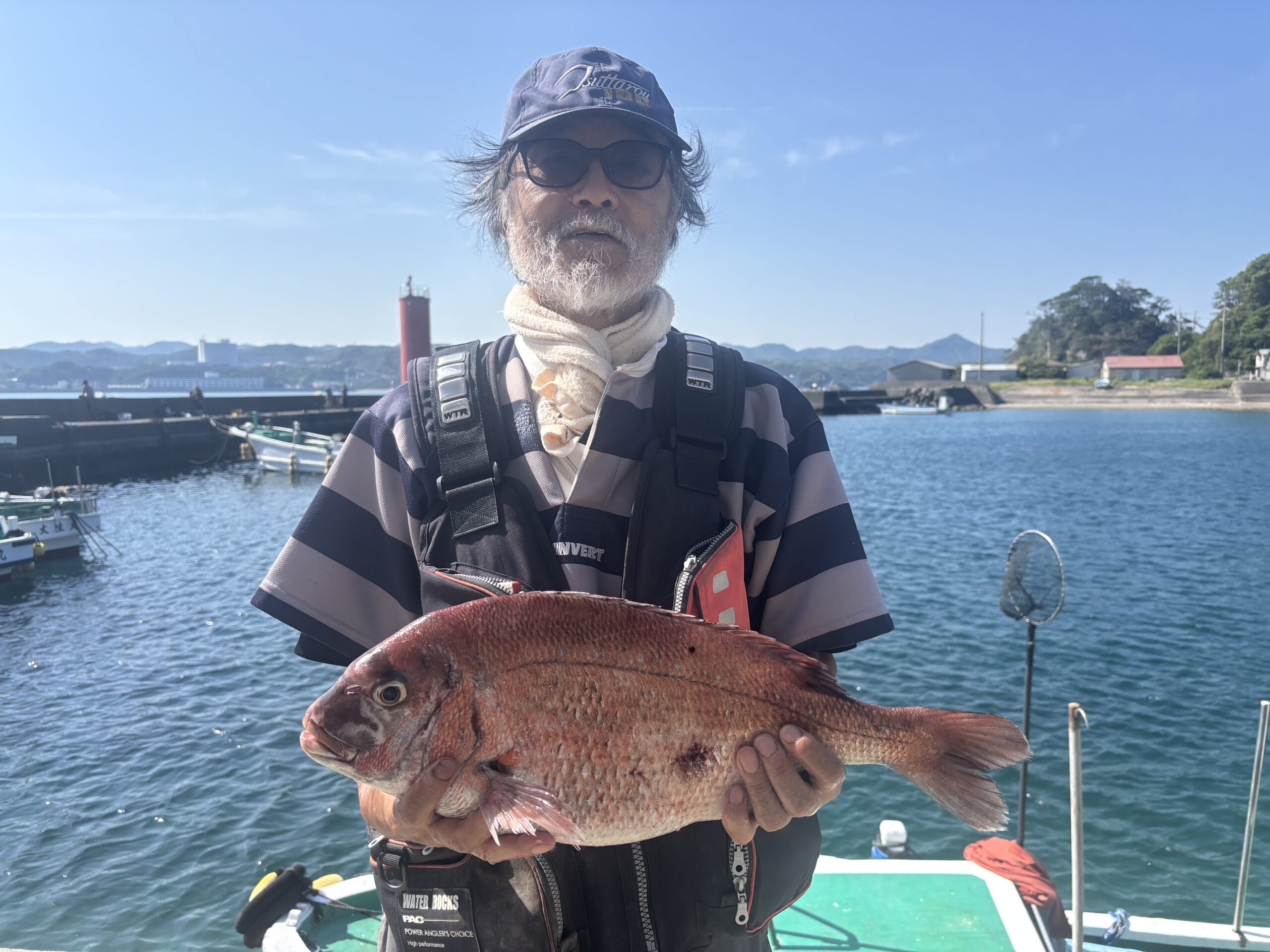 川野先生　マダイ５５センチ